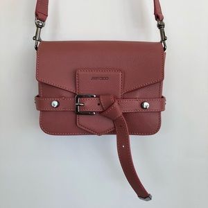 Jimmy Choo Lexie Crossbody bag, Rosewood Calfskin